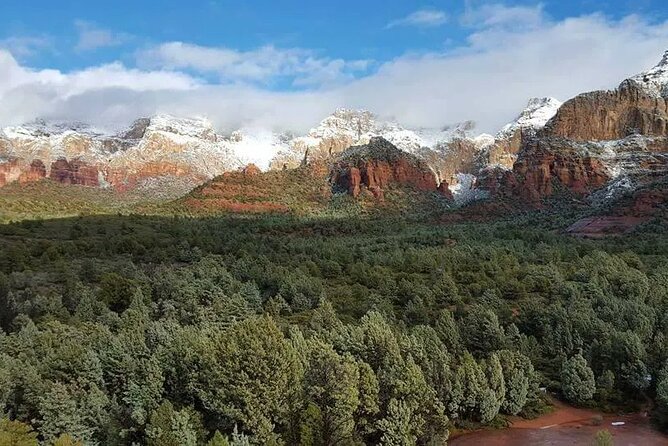 Guided ATV Tour of Western Sedona - The main scenic payoff: Skeleton Bone Mountain and the Verde Valley