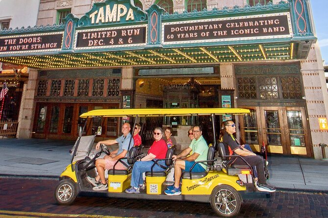 Guided Tampa Sightseeing Tour in a Deluxe Street Legal Golf Cart - Sparkman Wharf, the Channel District, and the Florida Aquarium zone