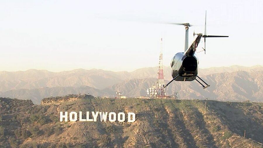 Hollywood & Beverly Hills Celebrity Helicopter Tour - Route in the air: Hollywood Hills, Hollywood, and the Hollywood Sign