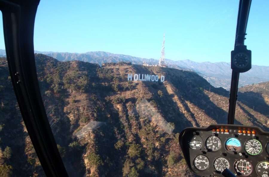 Hollywood & Beverly Hills Celebrity Helicopter Tour - Griffith Observatory and the Walk of Fame from above