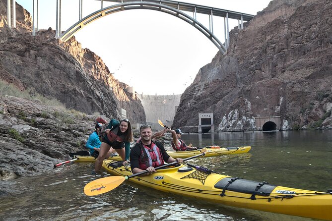 Hoover Dam & Hot Springs Kayak Tour with Lunch & Expert Guide - 12 miles of active paddling through Black Canyon