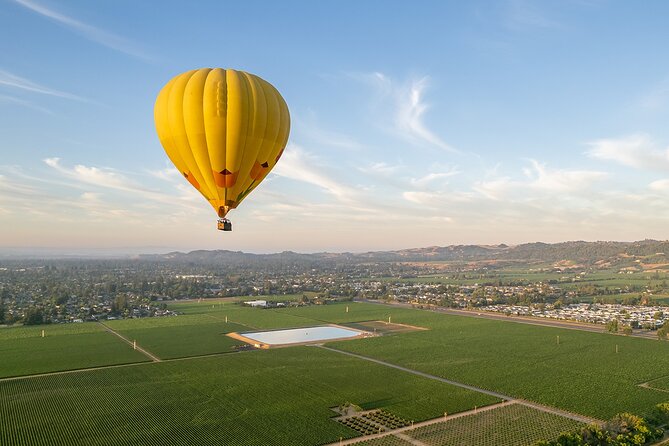 Hot Air Balloon Rides in Napa Valley - Landing, Sparkling Wine, and the Post-Flight Finish
