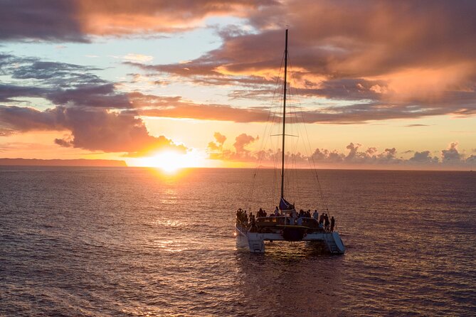 Kauai: Leila Na Pali Sunset Dinner Sail - The 50-foot catamaran ride, wind sailing, and how it feels on choppy days