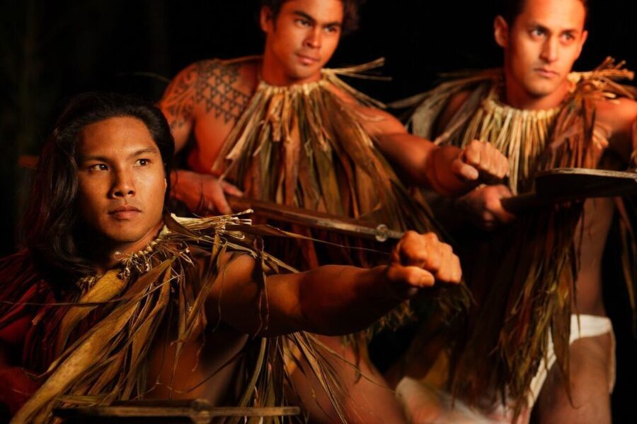 Kauai: Luau Kalamaku with Buffet Dinner & Show - Craft fair, vendors, and the imu pig moment