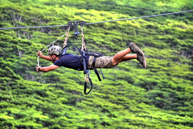 Koloa Zipline in Kauai - Old Kaloa Sugar Mill and Koloa stop: local context on the way