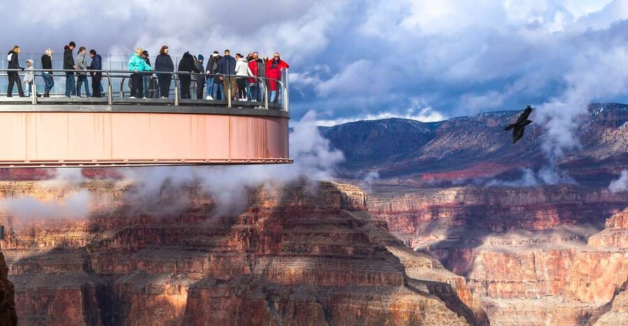 Las Vegas: Grand Canyon West & Hoover Dam Tour + Breakfast - Entering Grand Canyon West Rim on Hualapai lands