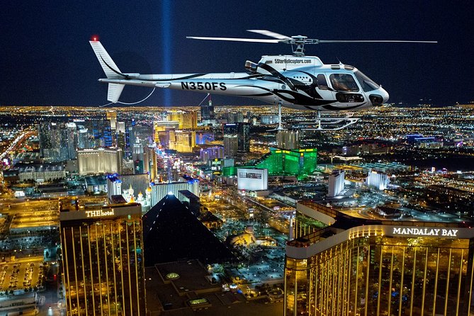 Las Vegas Helicopter Night Strip Flight Tour with Optional Dinner - Seats, check-in, and weight rules that affect your view