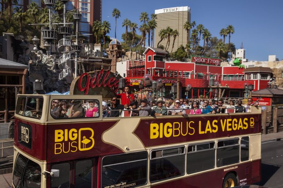 Las Vegas: Hop-on Hop-off Sightseeing Tour by Open-Top Bus - Daytime route highlights: MGM Grand, High Roller, and the artsy side