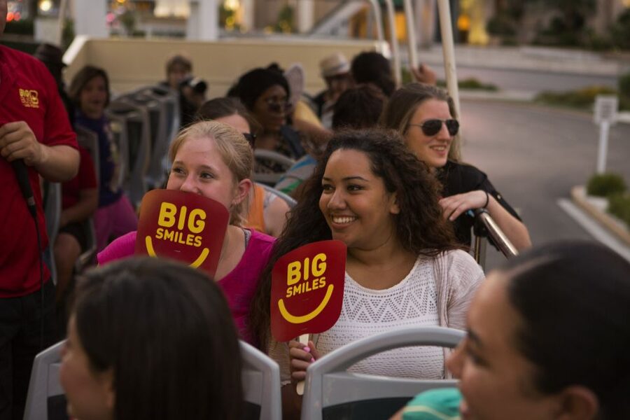 Las Vegas: Hop-on Hop-off Sightseeing Tour by Open-Top Bus - Audio commentary and guides: expect a mix