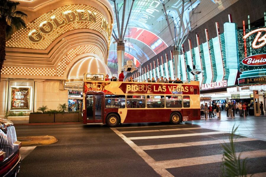 Las Vegas: Sightseeing Night Tour by Open-top Bus - Open-Top Deck Strip Views: Bellagio, Paris, Stratosphere