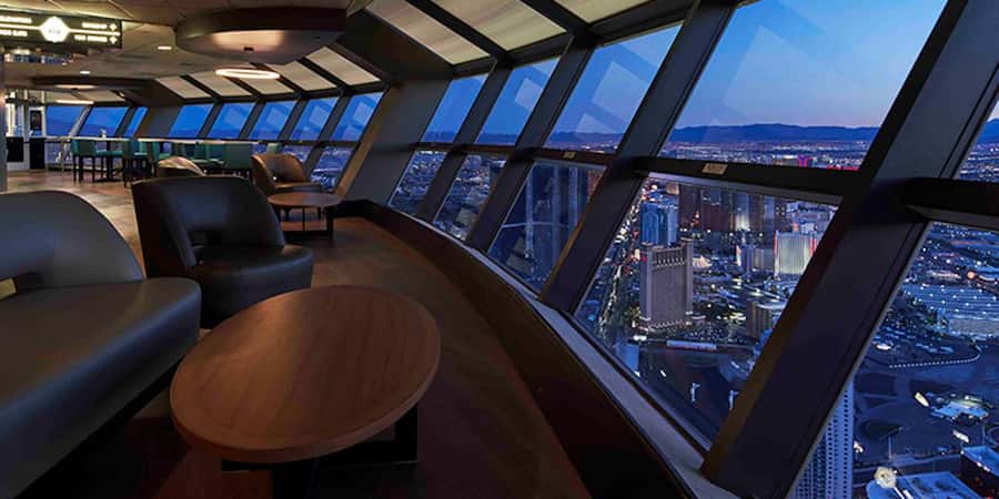 Las Vegas: STRAT Tower Observation Deck Ticket - Indoor Observation Deck: Glass Walls, Comfort, and Easy Viewing