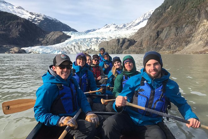 Mendenhall Glacier Lake Canoe Tour - Stop 1, Mendenhall Glacier: canoeing to the ice face