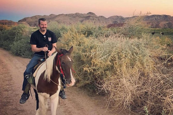 Morning Horseback Ride with Breakfast from Las Vegas - Fire Pit Time and Baby Animal Moments (Including Hooligan)
