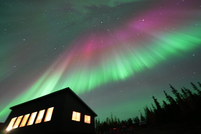 Mountaintop 360° Best Alaskan Cabin with Photography @Aurora Camp - Cozy Aurora Watching Above Fairbanks, With a Real Photo Plan