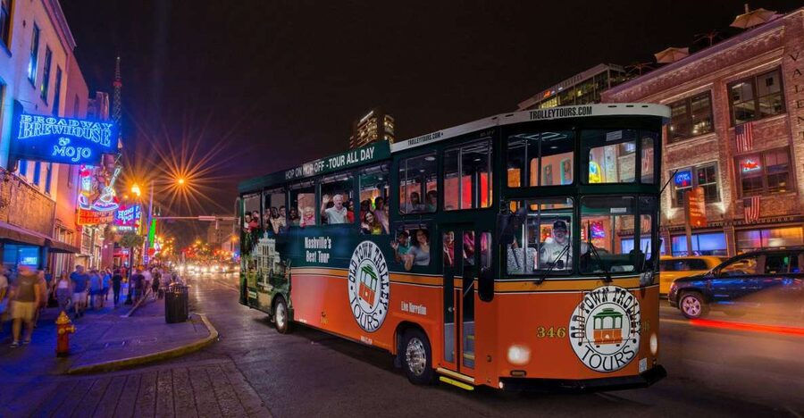 Nashville: Music City Nighttime Trolley Tour - Finding the trolley at Antique Archaeology (Marathon Motorworks)