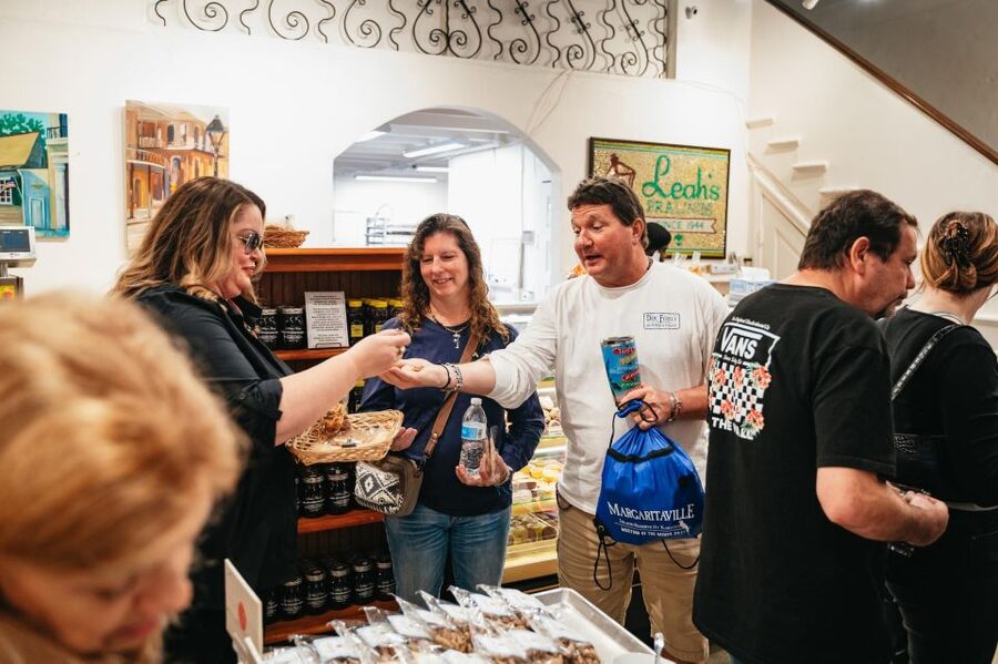 New Orleans: French Quarter Food History Walking Tour - Muffuletta plus boudin balls, two icons that explain the menu
