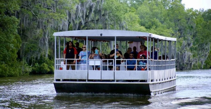 New Orleans: Swamp Tour on Covered Pontoon Boat - Entering The New Orleans Bayou On a Covered Pontoon