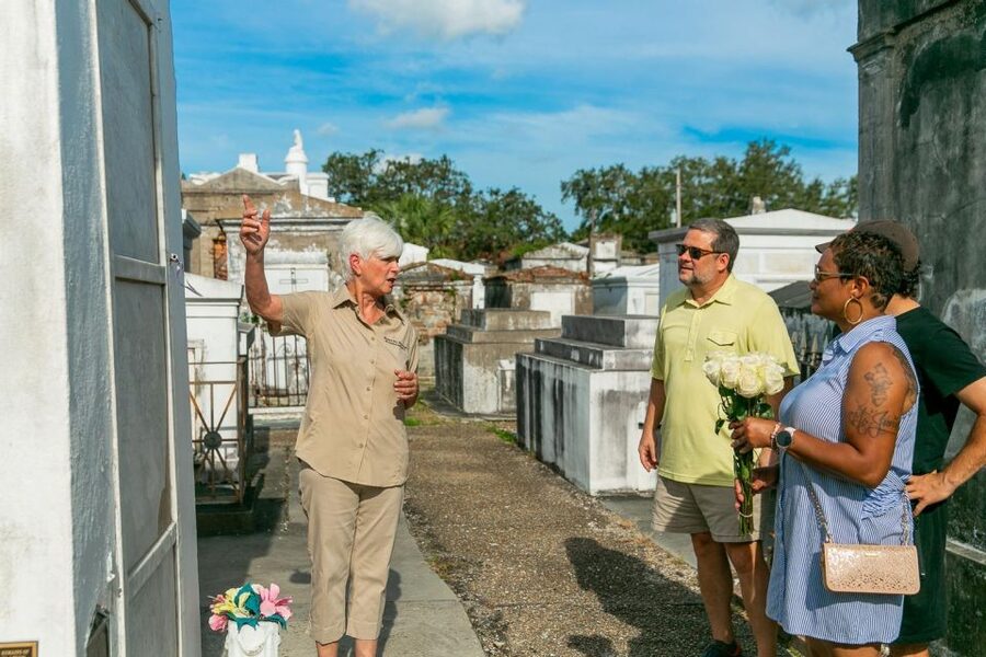 New Orleans: Walking Tour Inside St. Louis Cemetery No. 1 - Nicolas Cage’s pyramid-shaped tomb is the pop-culture moment
