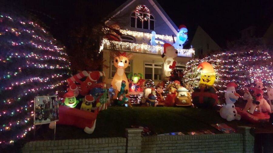 New York City: Dyker Heights Christmas Lights Tour - Bay Ridge, Dumbo, and skyline moments near the bridges