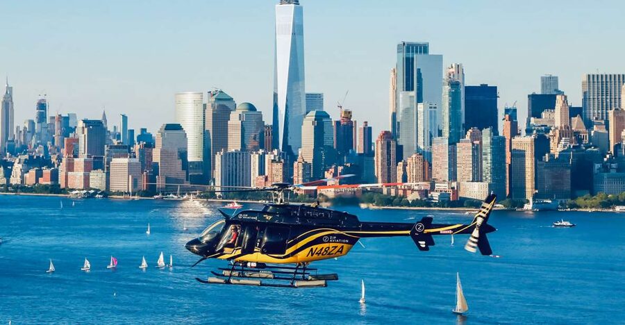 New York City: Manhattan Helicopter Tour - Lower Manhattan sweep: skyline, Battery Park, and the Wall Street maze