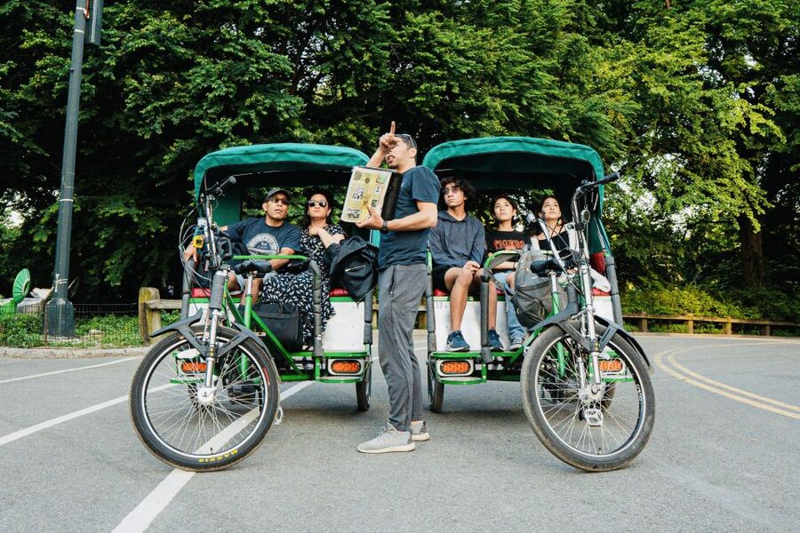 New York City: Private Central Park Pedicab Tour - Belvedere Castle, Shakespeare Garden, and the Dakota: iconic contrast and story stops