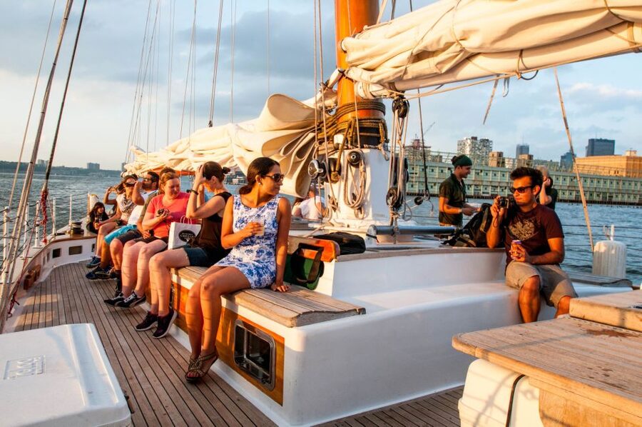 New York City: Sunset Sail Aboard a Schooner - The route you actually care about: Hudson River to Statue of Liberty