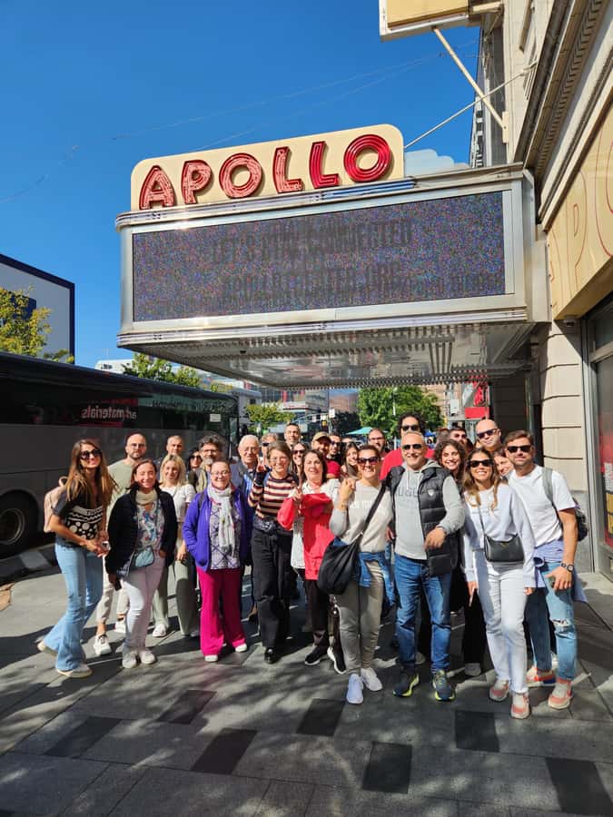 New York: Harlem Tour and Sunday Gospel Mass - Apollo Theater Facade and the Stars Who Started There