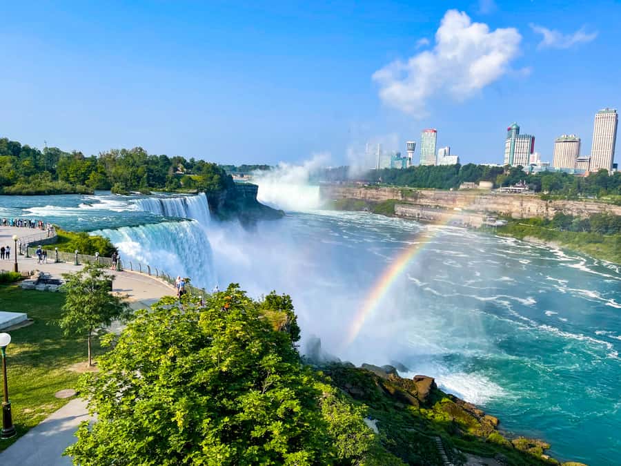 Niagara Falls, NY: Maid of the Mist Boat & Falls Sightseeing - The Route on the Water: From the American Falls to Horseshoe Falls Basin
