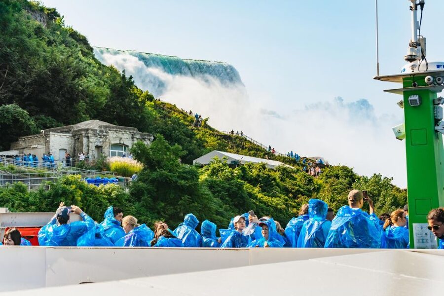 Niagara Falls USA: Cave of the Winds & Maid of the Mist Ride - American Observation Tower: A Big-Picture Finish Over the Falls