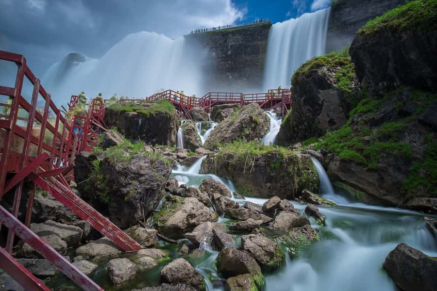 Niagara Falls USA: Day/Night Tour with Light Show & Boat - Prospect Point and Terrapin Point: Where the Night Views Click