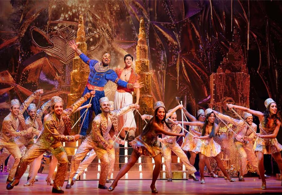NYC: Aladdin the Musical on Broadway - Before curtain up: ticket scan, audio devices, and show rules