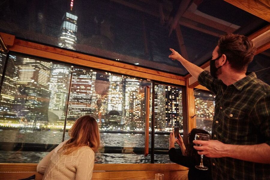 NYC: City Lights Yacht Cruise with Drink Included - A 1920s Yacht Feel, Plus Climate-Controlled Comfort