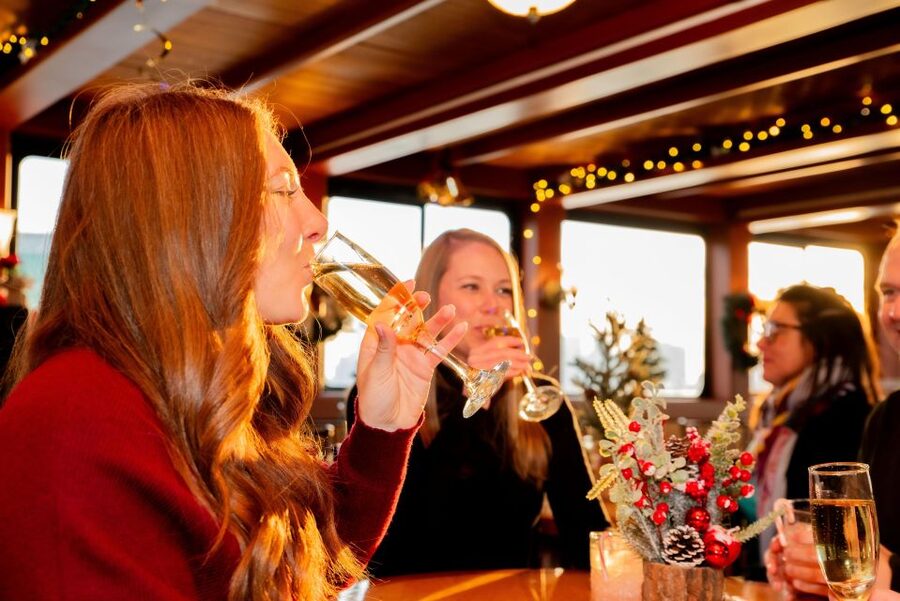 NYC: Holiday Yacht Cruise with Jazz, Cocoa & Carols - What’s Included: Hot Cocoa, Cookies, and One Complimentary Drink