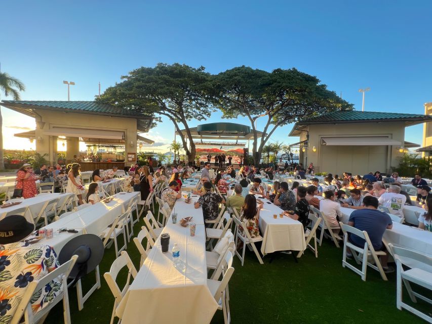 Oahu: Ka Moana Luau Dinner and Show at Aloha Tower - Drinks, Mai Tais, and the Celebrity Upgrade Choice
