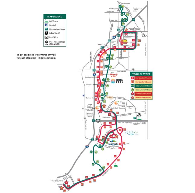 Orlando: I-Ride Trolley Hop-on Hop-off Pass - Red Line vs Green Line: Pick Your Route Like a Local