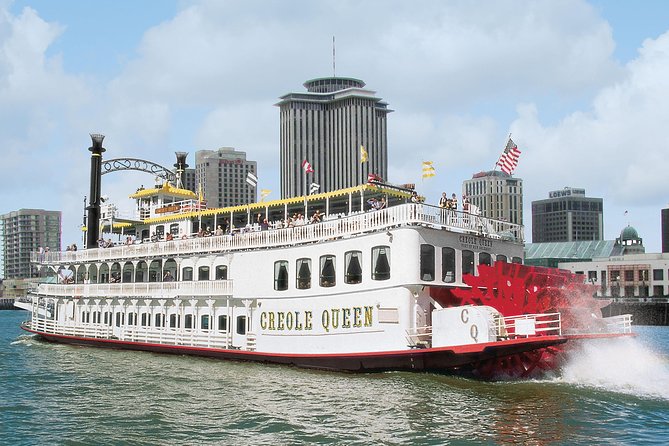 Paddlewheeler Creole Queen Historic Mississippi River Cruise - From Poydras Street to the Mississippi, fast