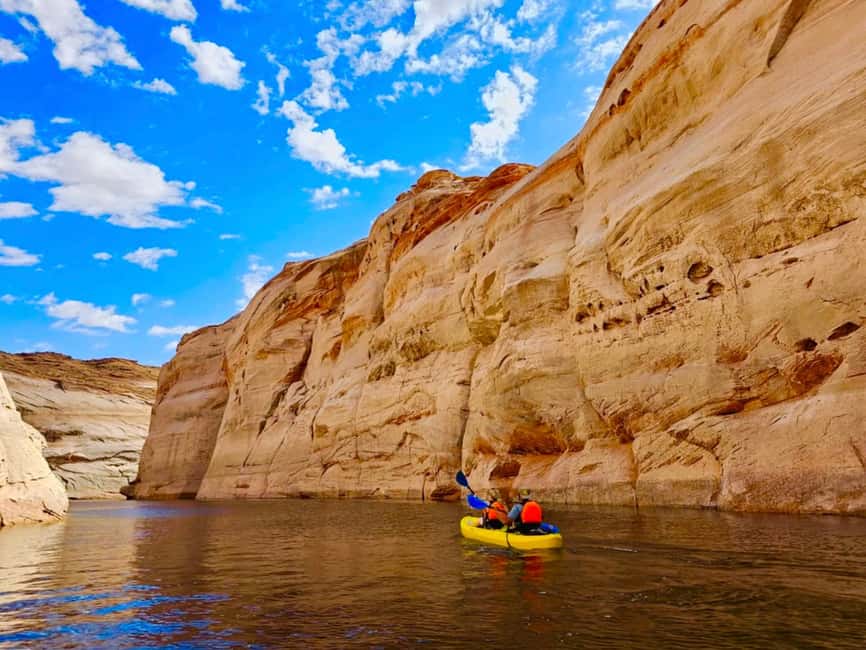 Page/Lake Powell: Guided Kayak & Water Antelope Canyon Tour - The Water Antelope Canyon part: light channels you hike through