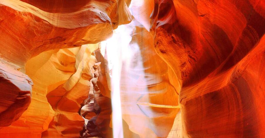 Page: Upper Antelope Canyon Prime Time Entry & Navajo Guide. - The one-hour walk inside Upper Antelope Canyon, and the photo plan