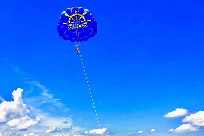 Parasailing Adventure at the Hilton Head Island - The View Window: Harbour Town Lighthouse and Daufuskie Island