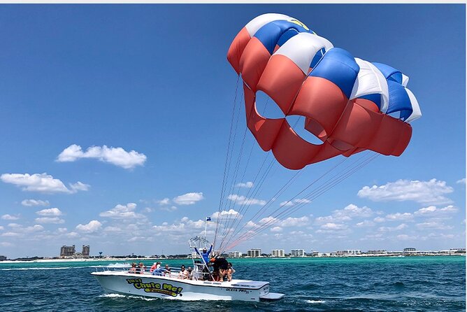 Parasailing Experience in Destin - Crew Style: Names Like Brandon, Braden, Bo, Dave, and Jake