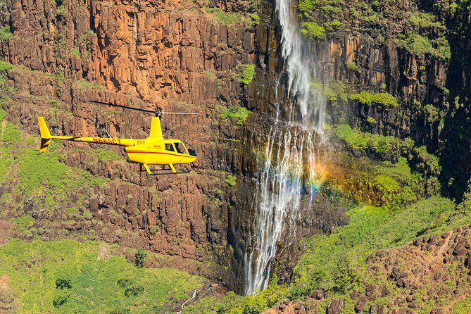 Private Kauaʻi Experience: Doors-Off ALL WINDOW SEATS - Your 55 minute route: Jurassic Park falls, Waimea Canyon, and Na Pali cliffs