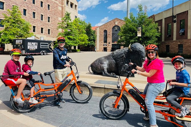 Ride Boulder's Best Guided eBike E-Bike Tour! Electric eBike - Folsom Field and Fiske Planetarium: sports and sky in one push