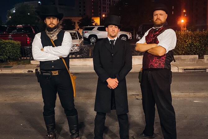 San Antonio Haunted History Ghost Tour - Stop 1 at Sisters Grimm: check in, then set the tone