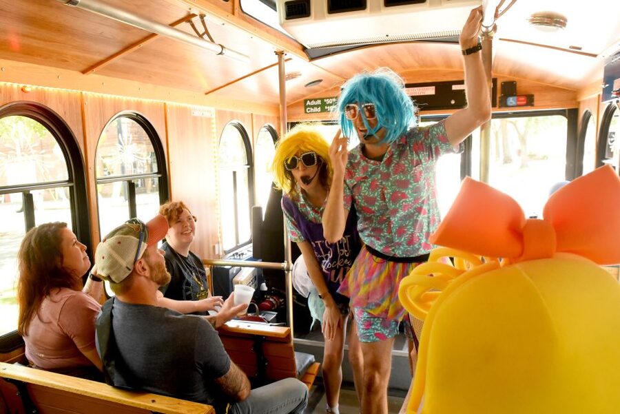 Savannah: "Savannah for Morons" Comedy Trolley Tour - Meeting at Old Town Trolley Depot on Martin Luther King Blvd