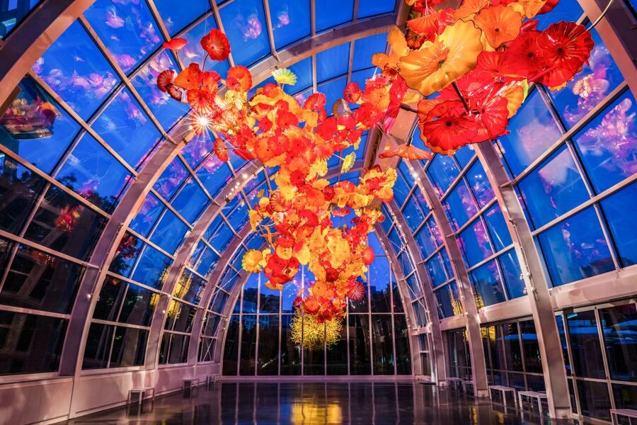 Seattle: Chihuly Garden and Glass Entry Ticket - The Glasshouse: the 40-foot structure and the 100-foot-long centerpiece