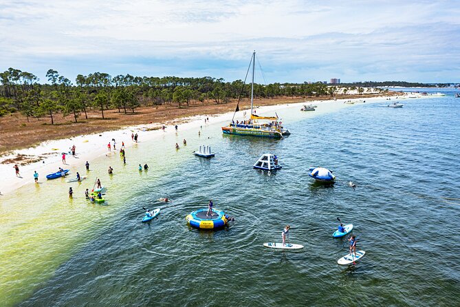 Shell Island Inflatable Adventure Park & Dolphin Sightseeing Tour - Key highlights at a glance