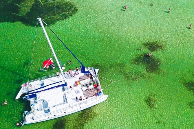 Shell Island Snorkel and Dolphin Catamaran Cruise with Island Time - Entering The catamaran comfort zone on the Gulf