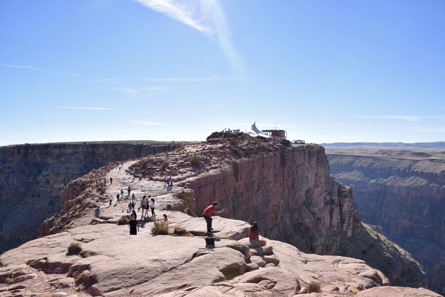 Small Group Grand Canyon West Rim, Skywalk & Hoover Dam Tour - Walking the Grand Canyon Skywalk (what to do before and after)