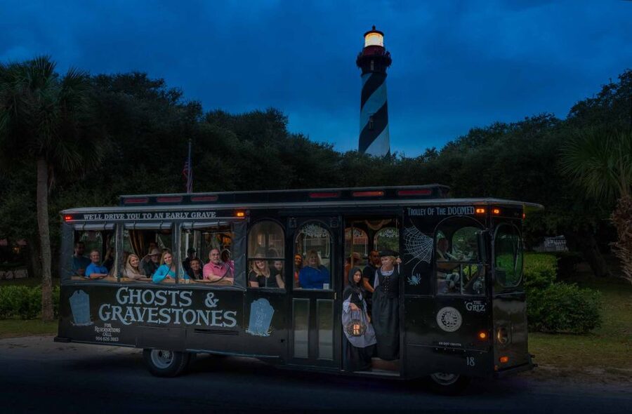 St. Augustine: Ghosts and Gravestones Old Town Trolley Tour - Onboard ghost host energy, plus the cast that keeps it funny