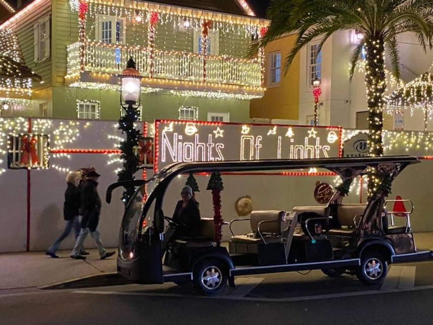 St Augustine: Nights of Lights Tour by Electric Cart - Guides Like Bob and Wendy: Q&A Style Storytelling That Works